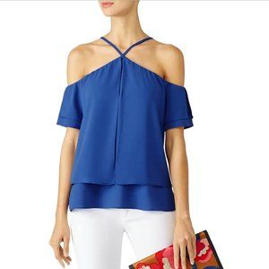 NWT | cooper & ella | Chloe Halter Top | Cobalt Blue